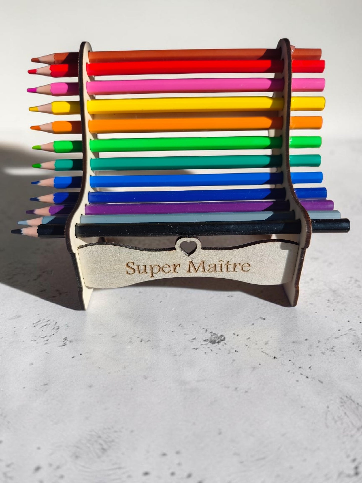 Banc à crayons