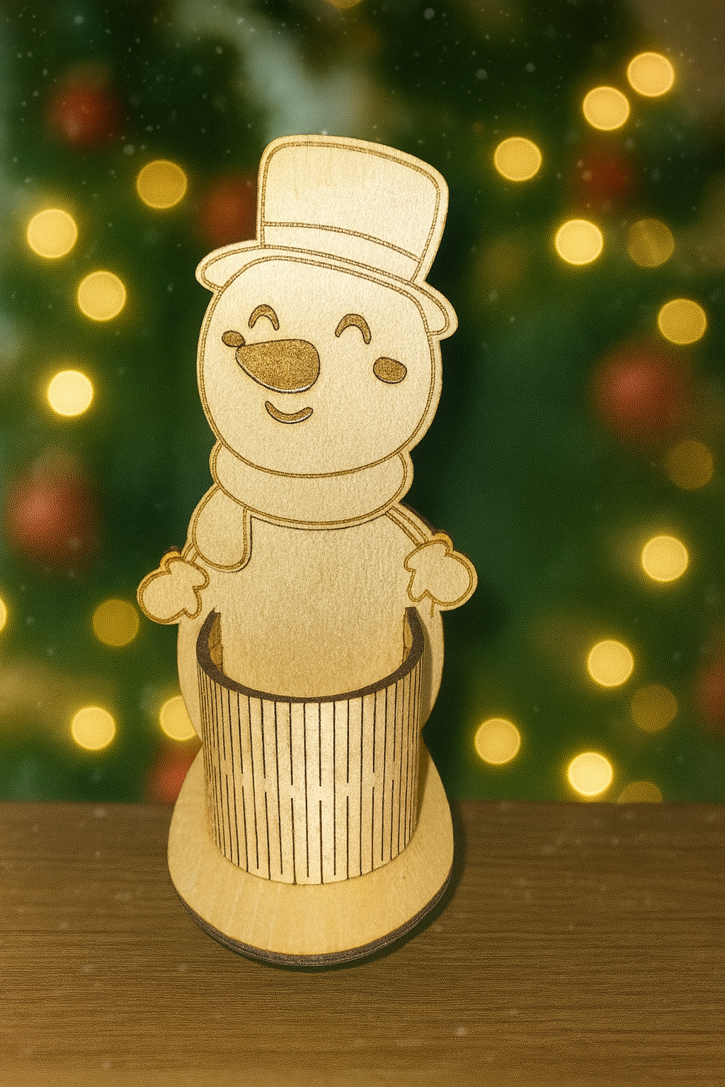 Porte crayon thème Noël