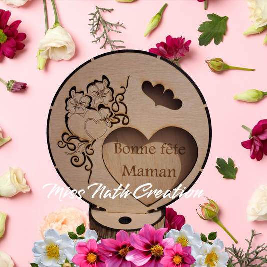 Lampe LED – Bonne fête Maman