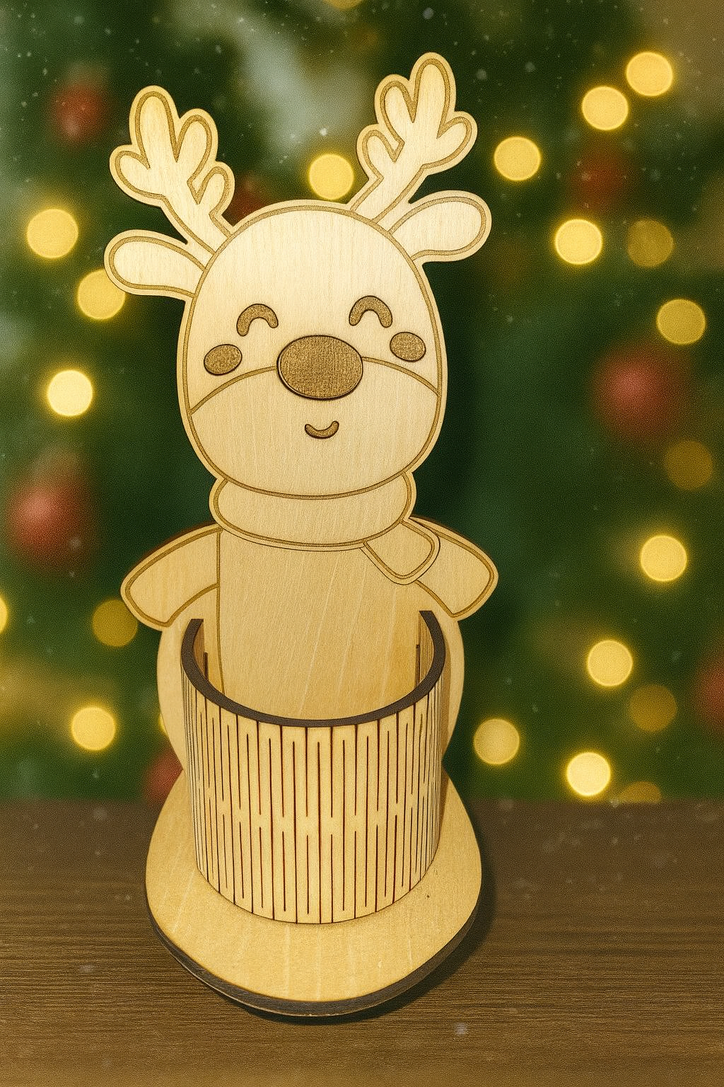 Porte crayon thème Noël